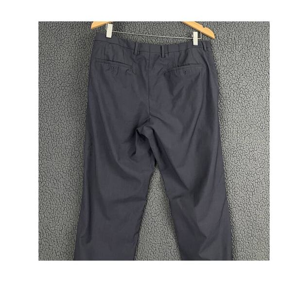 Hugo Boss Dress Pants 34 R Men's 100% Virgin Wool | Blue Business Wear Slacks - Picture 9 of 11